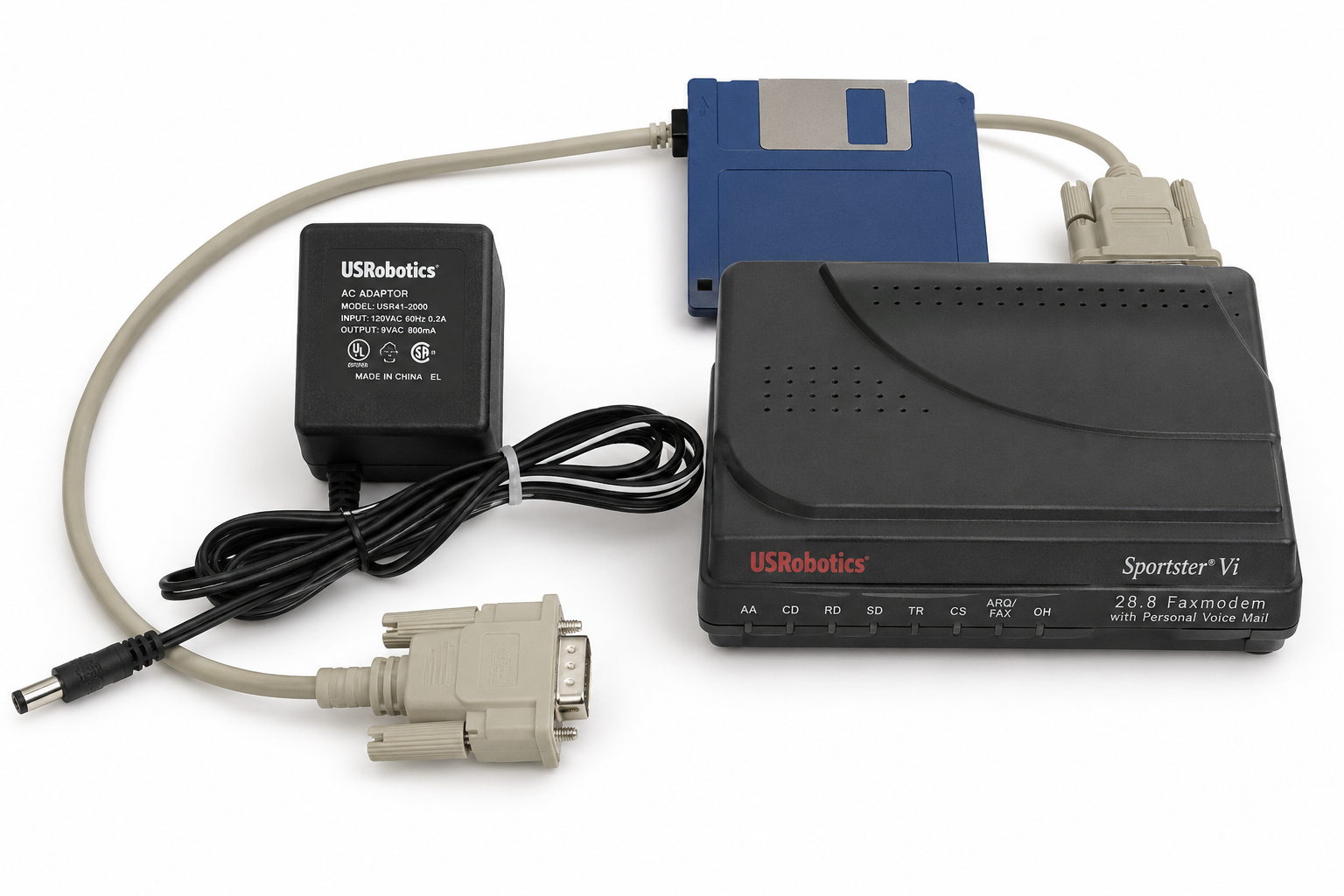 Complete USRobotics modem installation kit